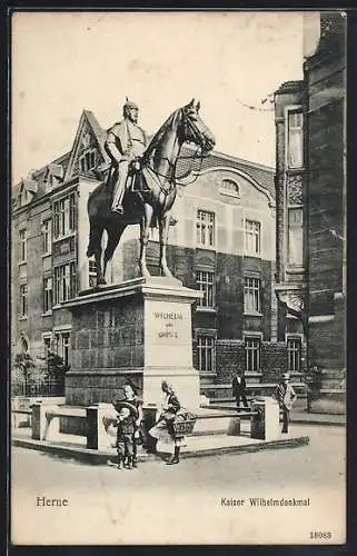 AK Herne, Kaiser Wilhelmdenkmal