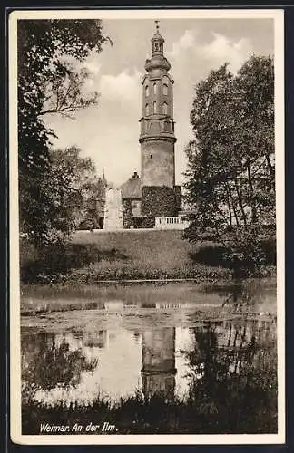 AK Weimar / Thüringen, Partie an der Ilm