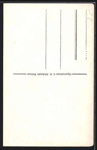 AK Weimar / Thüringen, Partie an der Ilm