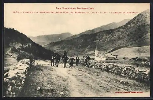 AK Vallée de la Noguera-Pallaresa, Vue versant espagnol et Abbaye de Montgarri