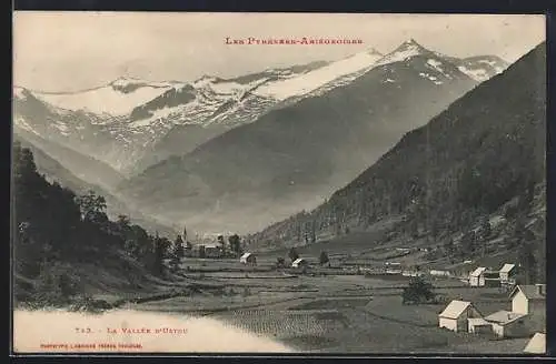 AK Vallée d`Ustou, Vue pittoresque des Pyrénées Ariégeoises