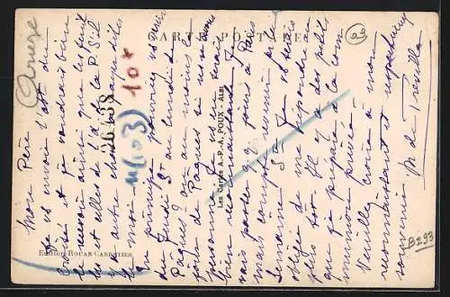 AK Mirepoix, Vue générale et Chaîne des Pyrénées