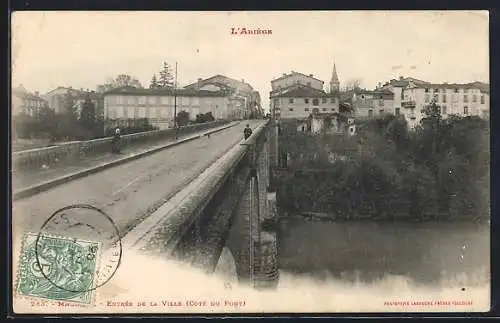 AK Mazères, Entrée de la ville, côté du pont