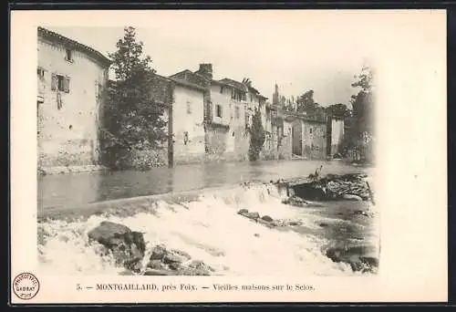 AK Montgaillard, Vieilles maisons sur le Scios près de Foix