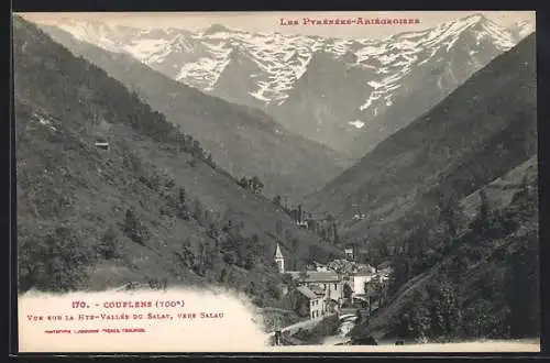 AK Couflens, Vue sur la Haute-Vallée du Salat vers Salau