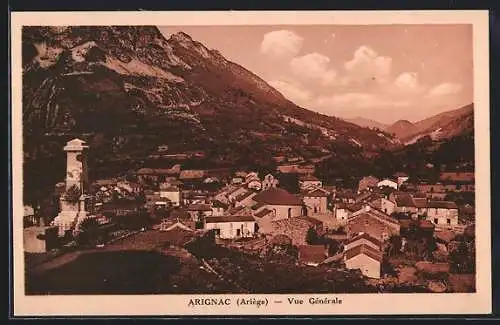 AK Arignac, Vue Générale et montagnes environnantes