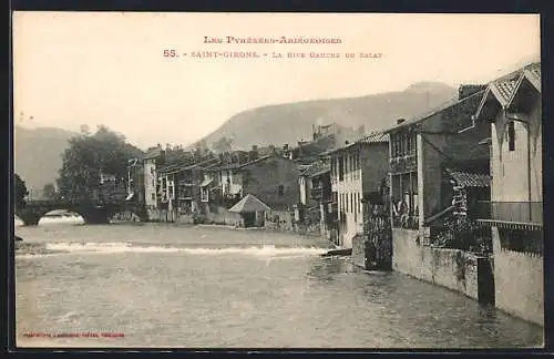 AK Saint-Girons, La rive gauche du Salat