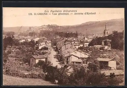 AK Saint-Girons, vue générale de l`Avenue d`Eycheil