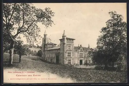 AK Montesquieu-Avantès, Château des Espas et parc environnant