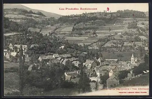 AK Saint-Lizier, Vue générale de la vallée de la Bellongue dans les Pyrénées Ariégeoises