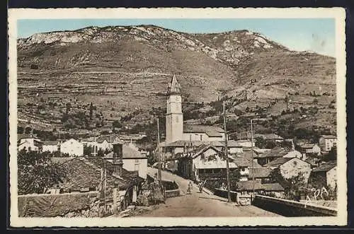 AK Luzenac, L`église prise de sur le Pont