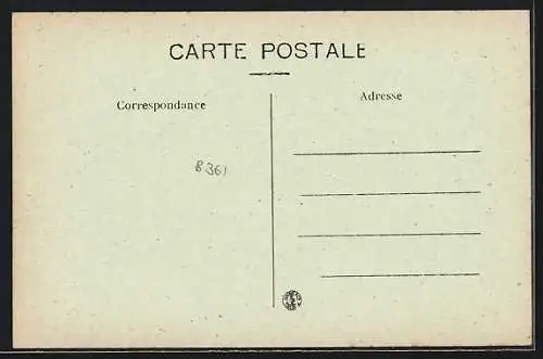 AK Bélesta, Vue générale du village et des collines environnantes