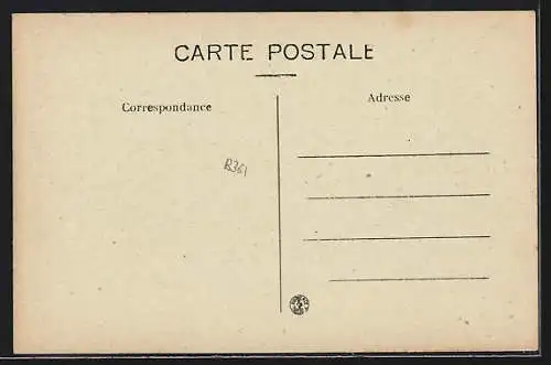 AK Bélesta, Vue générale du village et des collines environnantes