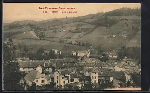 AK Oust, Vue générale des Pyrénées Ariégeoises