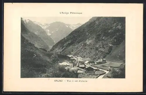 AK Salau, Vue à vol d`oiseau des montagnes pyrénéennes