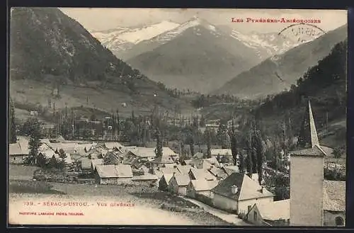 AK Sérac-d`Ustou, Vue générale des Pyrénées Ariégeoises