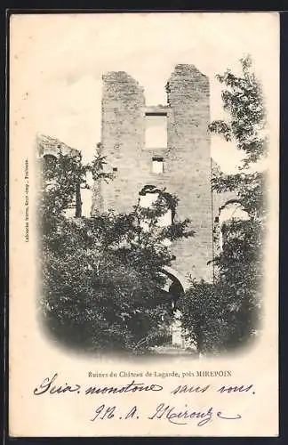 AK Mirepoix, Ruines du Château de Lagarde