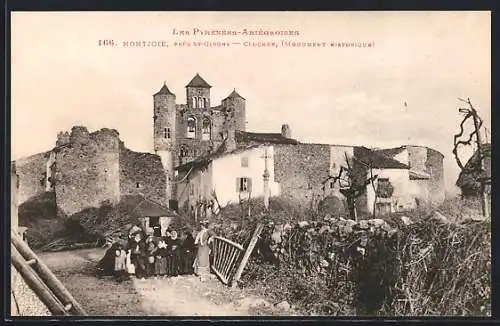 AK Montjoie, près St-Girons, Clocher (Monument historique)