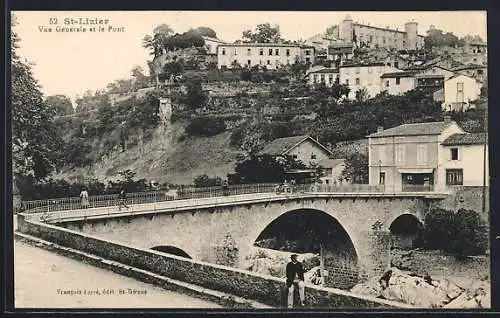 AK Saint-Lizier, Vue générale et le pont