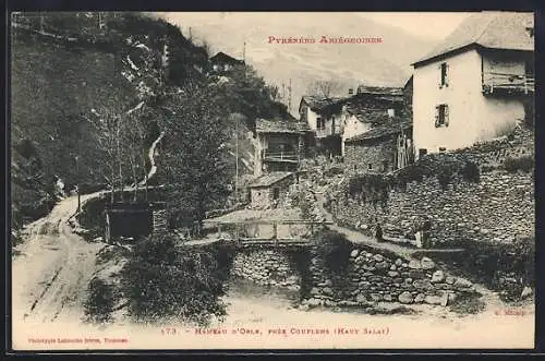 AK Orle, Vue du hameau près de Couflens (Haut Salat) dans les Pyrénées Ariégeoises