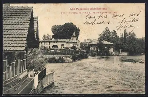 AK St-Girons, le Salat et l`usine de Luc sur la rivière