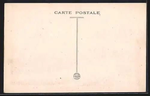 AK Foix, Hostellerie de la Barbacane et château en arrière-plan