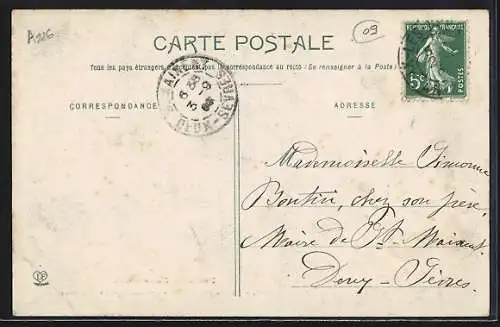 AK Ax-les-Thermes, Avenue Adolphe Authié avec arbres et kiosques