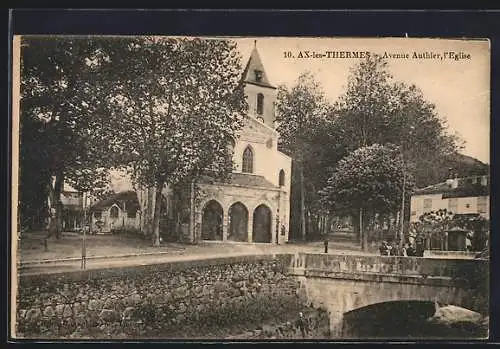 AK Ax-les-Thermes, Avenue Authier, l`Église