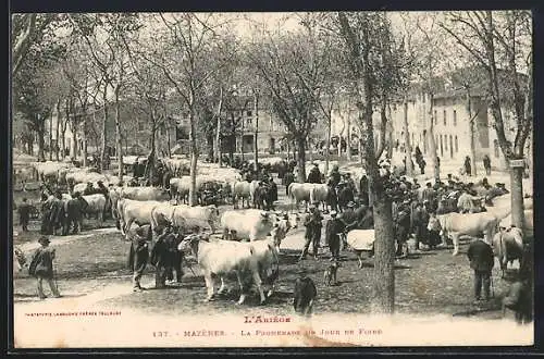 AK Mazères, La Promenade un jour de foire