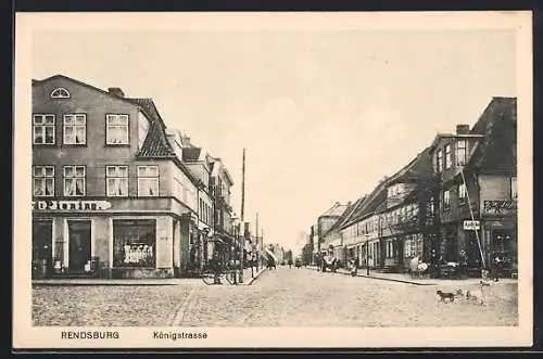 AK Rendsburg, Partie in der Königstrasse