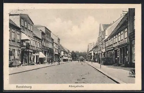 AK Rendsburg, Blick in die Königstrasse