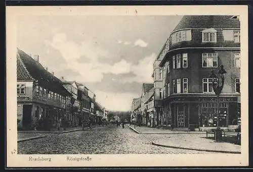 AK Rendsburg, Blick in die Königstrasse