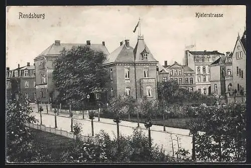 AK Rendsburg, Partie in der Kielerstrasse