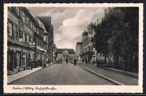 AK Aalen /Wttbg., Blick in die Bahnhofstrasse