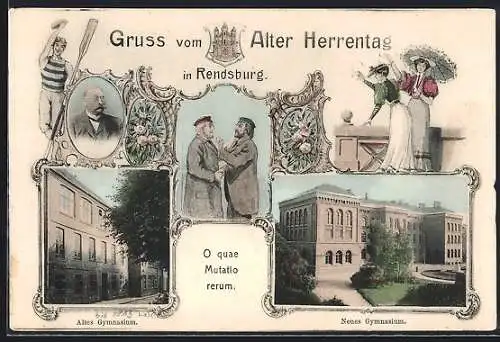 AK Rendsburg, Alter Herrentag, Altes und Neues Gymnasium