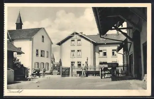 AK Geisingen / Baden, Kreispflege-Anstalt, Innenhof, Tuttlingerstrasse 11