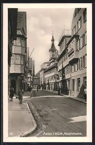 AK Aalen i. Württ., Hotel Bären in der Hauptstrasse