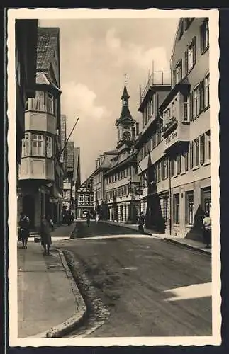 AK Aalen i. Württbg., Hauptstrasse mit Hotel Bären