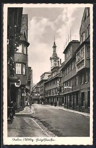 AK Aalen /Wttbg., Hauptstrasse mit Hotel Bären und Färberei