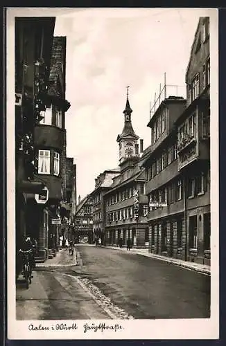 AK Aalen /Württ., Hotel Bären und Optiker in der Hauptstrasse