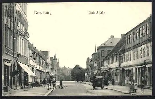 AK Rendsburg, Geschäfte in der Königstrasse