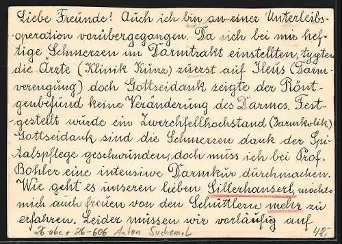 Künstler-AK sign. Anton Suchomel: Arzt und Krankenschwester im Gespräch mit einem Patienten