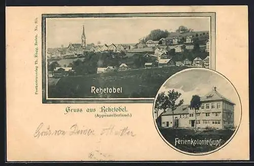 AK Rehetobel, Panorama und Ferienkolonie Gupf