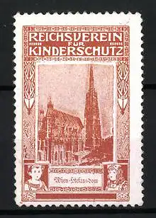 Reklamemarke Wien, Reichsverein für Kinderschutz, Stephansdom