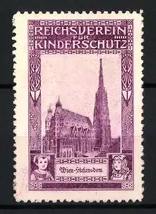 Reklamemarke Wien, Reichsverein für Kinderschutz, Stephansdom