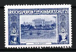 Reklamemarke Wien, Reichsverein für Kinderschutz, Kursalon