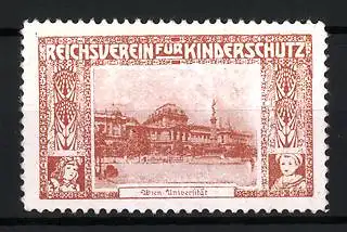 Reklamemarke Wien, Reichsverein für Kinderschutz, Universität