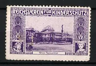 Reklamemarke Wien, Reichsverein für Kinderschutz, Universität