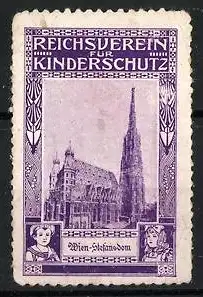 Reklamemarke Wien, Reichsverein für Kinderschutz, Stephansdom