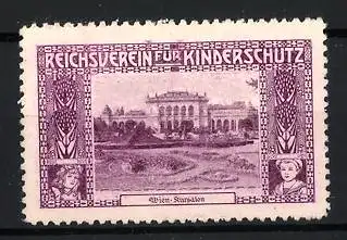 Reklamemarke Wien, Reichsverein für Kinderschutz, Kursalon